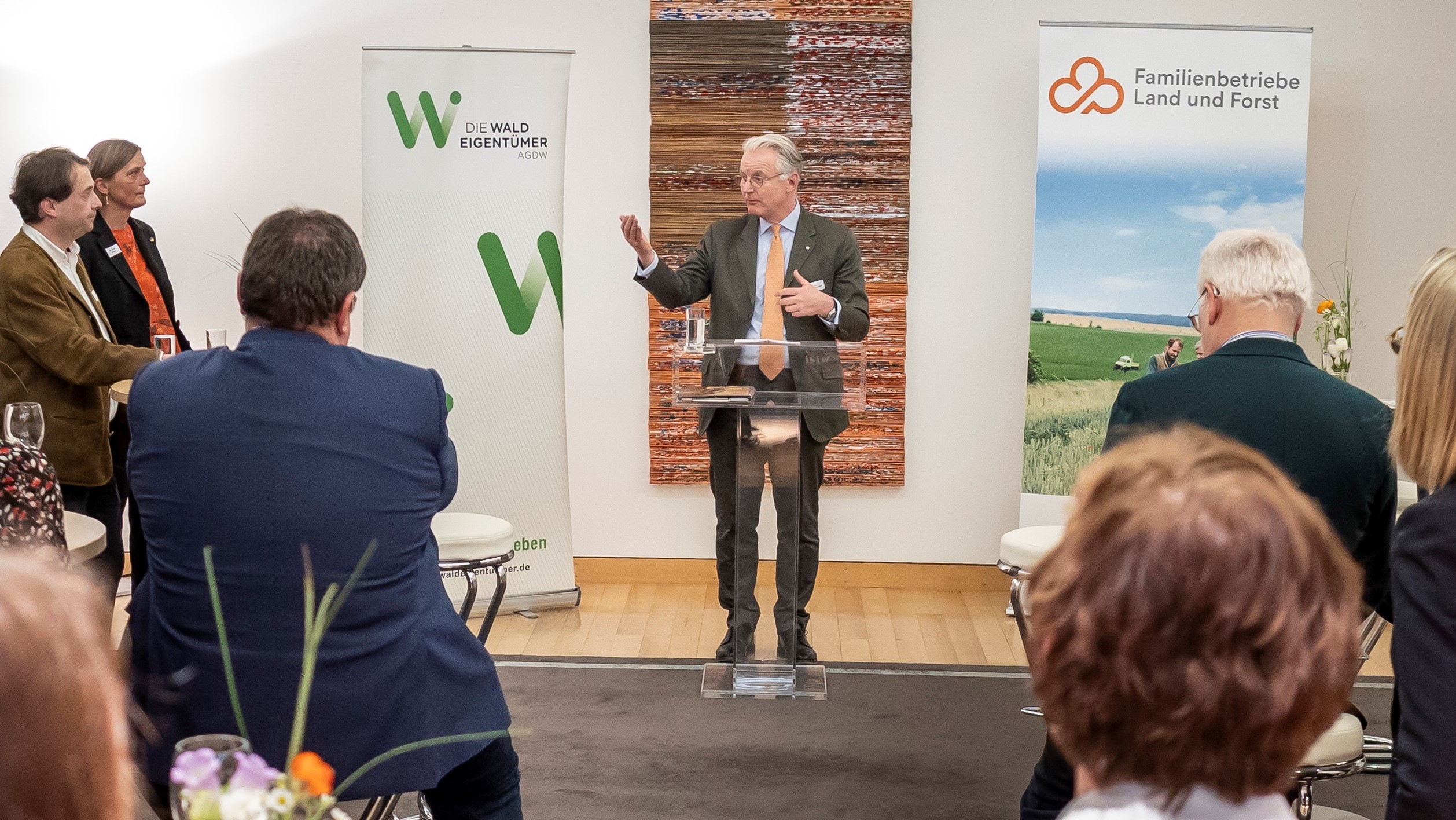 politische Veranstaltung für den Klimaschützer Wald